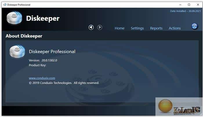 about Condusiv Diskeeper 