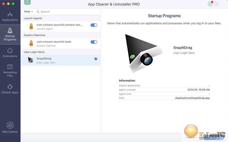 App Cleaner main window