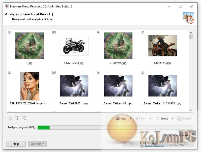Hetman Photo Recovery settings